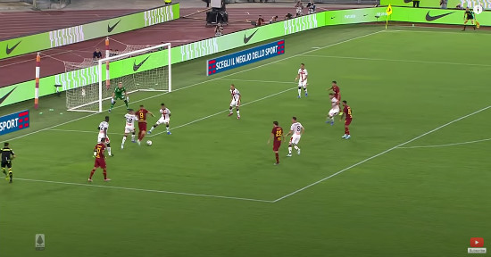 Gol Dzeko Roma 3-3 Genoa Serie A