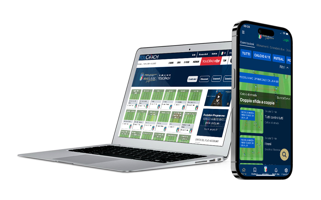 Evoapp - l'applicazione dell'Evolution Programme realizzata da YouCoach per il progetto del Settore Giovanile e Scolastico FIGC