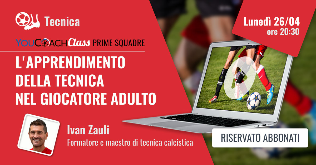 YouCoachClass webinar sul calcio e sulla tecnica